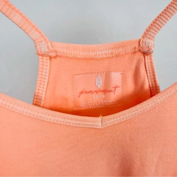 NWT FP Movement - Free People Hot Shot Onesie - Melon/Papaya - Size XS - Picture 5 of 8